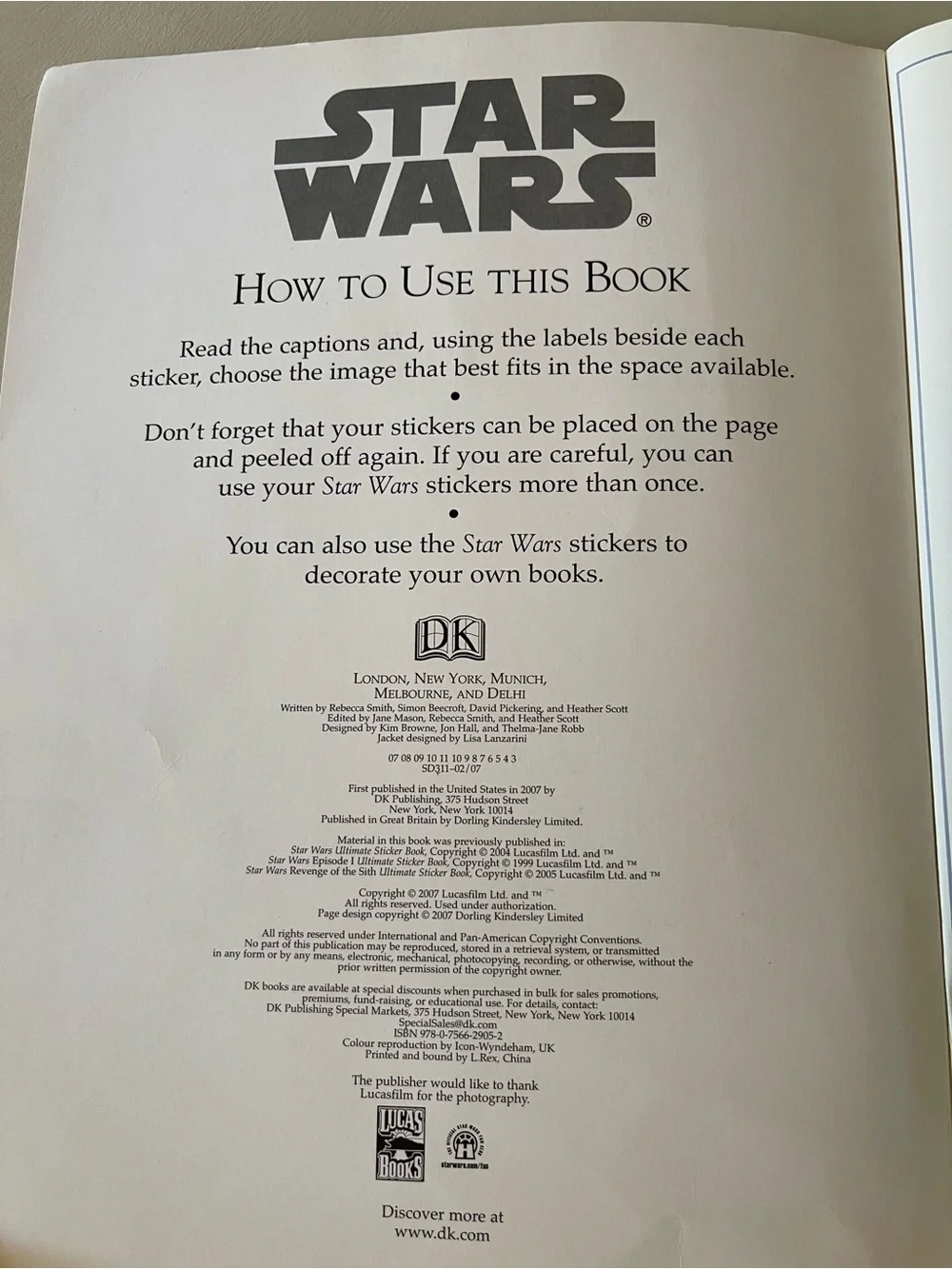 Star Wars first pages